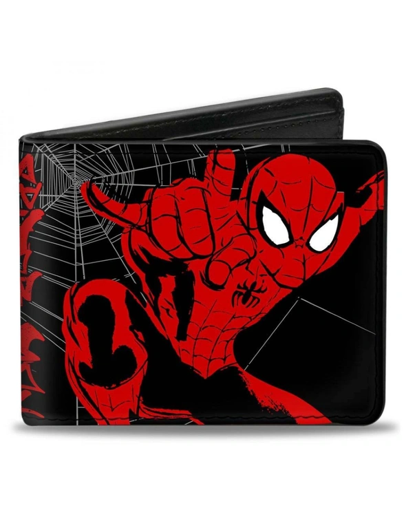 Marvel Comics Spider-Man Web Sketch Vegan Leather Wallet, hi-res image number null