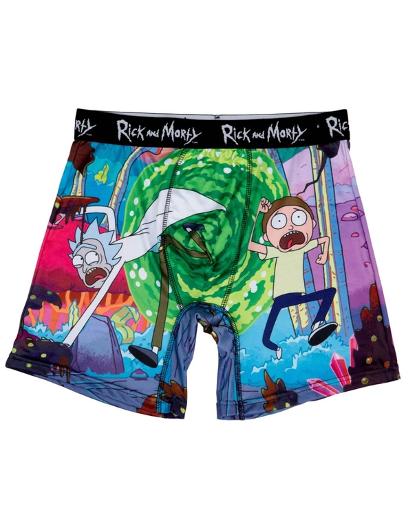 Rick and Morty Chased Out Of Portal Boxer Briefs