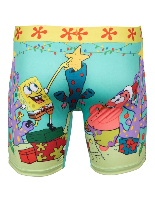 SpongeBob SquarePants Decorating the Holiday Coral Boxer Briefs, hi-res image number null