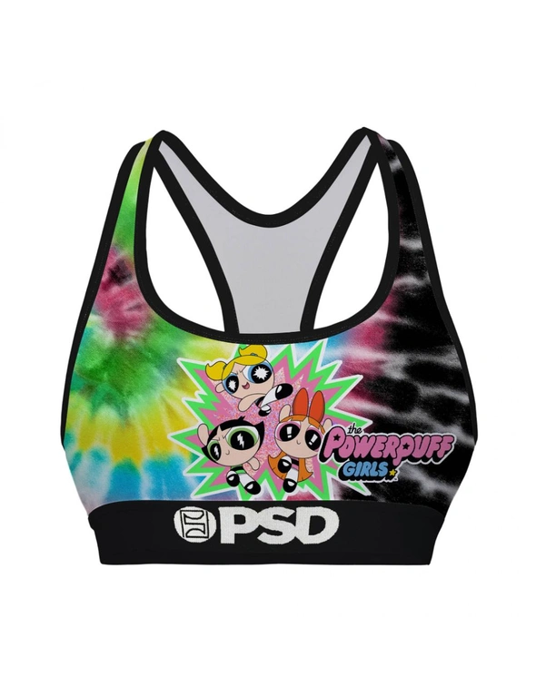 The Powerpuff Girls Tie-Dye PSD Sports Bra, hi-res image number null