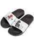 Disney Mickey Mouse and Minnie Mouse Sharing a Kiss Women's Flip Flop Slides, hi-res