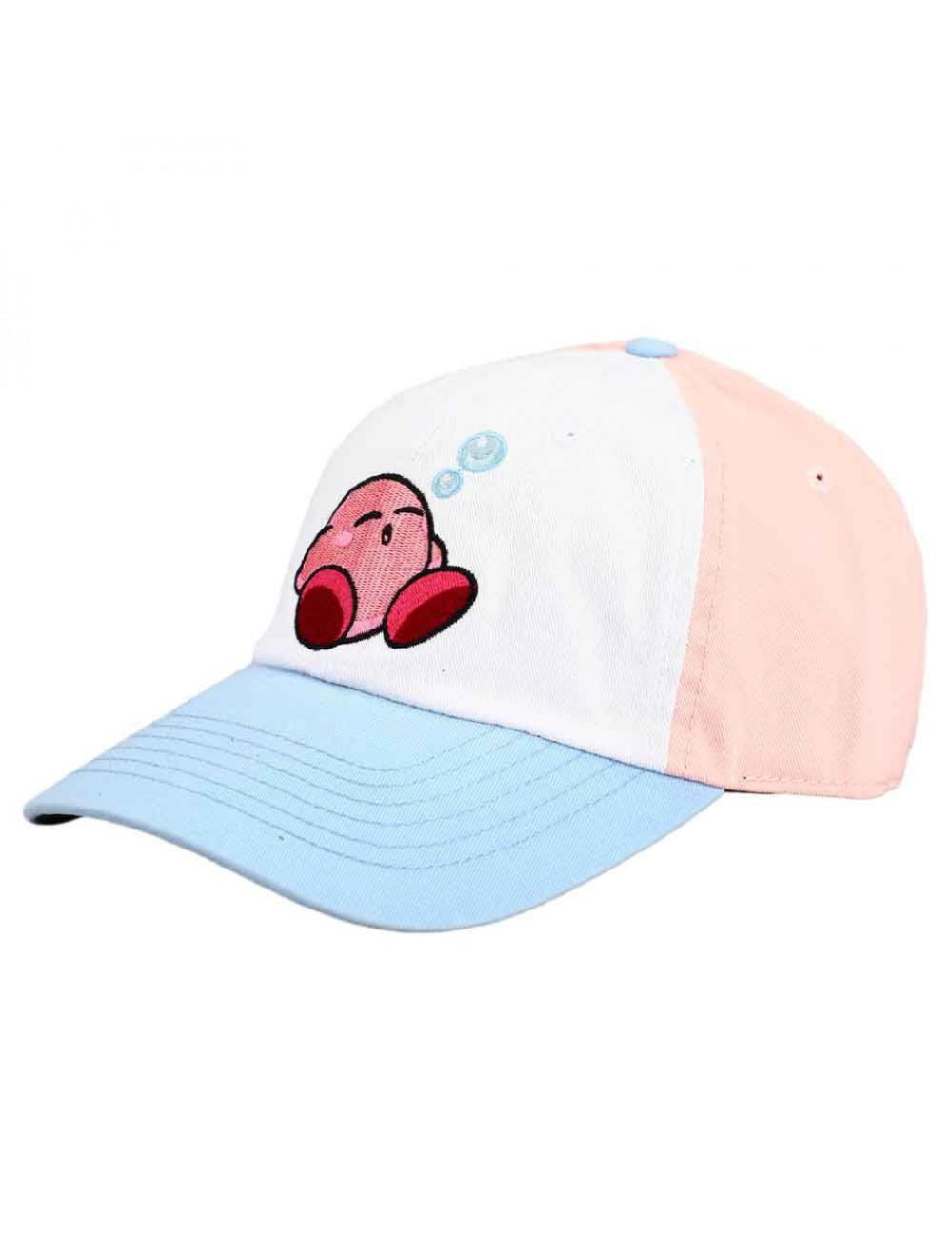 Kirby Sleeping Pastel Embroidered Adjustable Curved Bill Hat | Rockmans