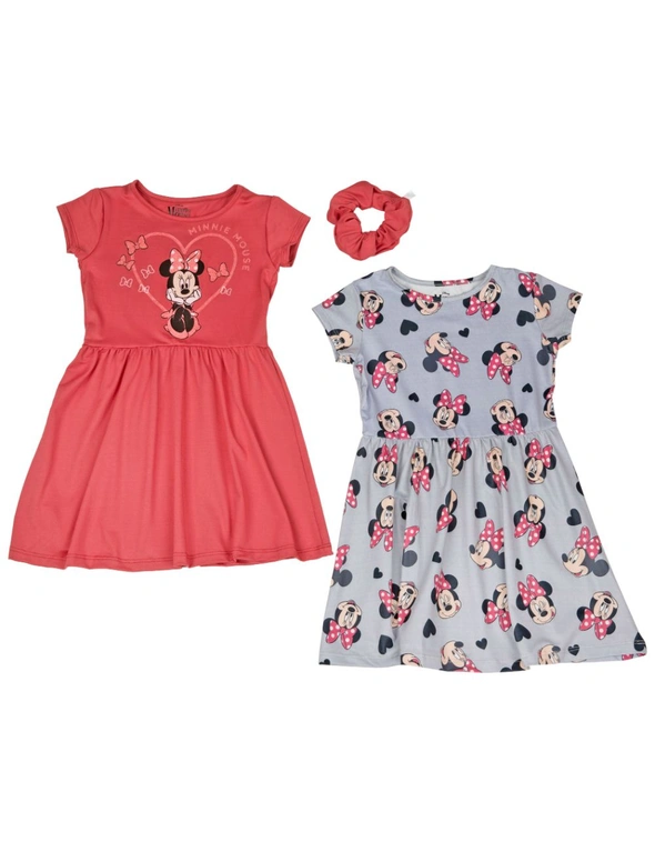 Disney Minnie Mouse Sweet Hearts 2-Piece Youth Dress Set with Scrunchie, hi-res image number null
