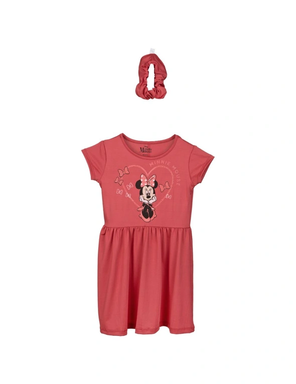 Disney Minnie Mouse Sweet Hearts 2-Piece Youth Dress Set with Scrunchie, hi-res image number null