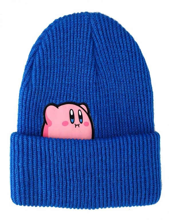 Kirby Snacking Peek-A-Boo Cuff Beanie, hi-res image number null