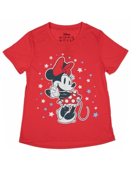 Minnie Mouse The Stars are Bright Junior's Loose Fit T-Shirt