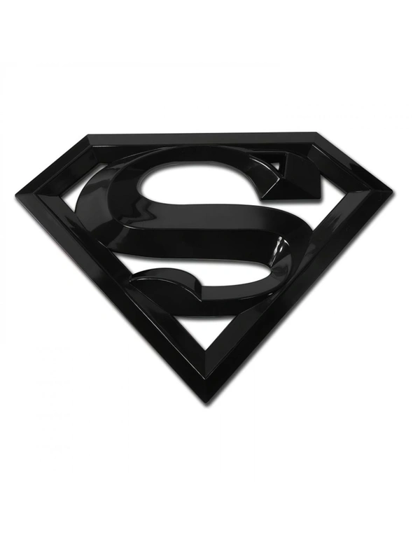 Superman Logo Black Colorway Car Emblem, hi-res image number null