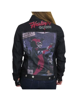 Harley Quinn Animated Women's Denim Jacket