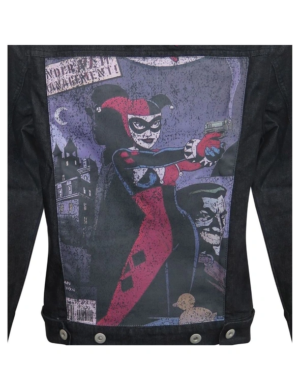 Harley Quinn Animated Women's Denim Jacket, hi-res image number null