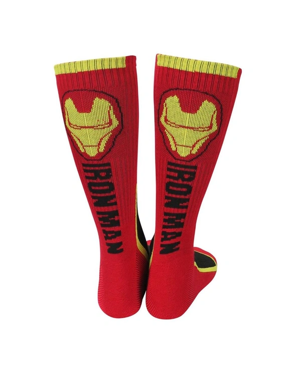 Iron Man Two-Tone Athletic Crew Socks, hi-res image number null
