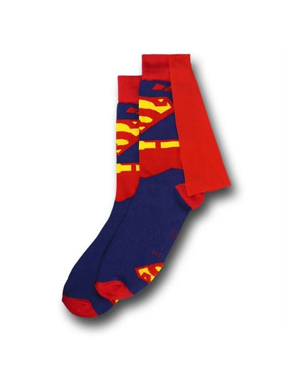 Superman Crew Socks With Cape, hi-res image number null