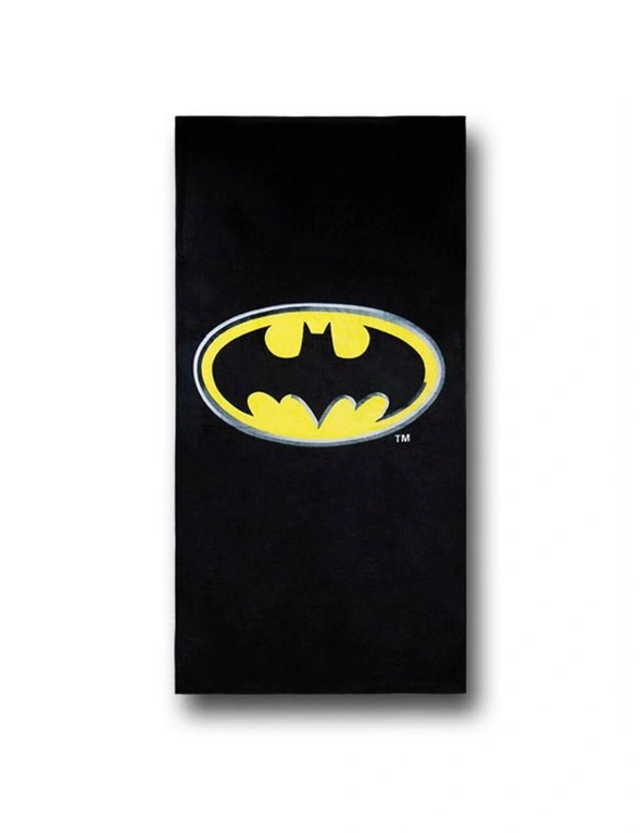 Batman Symbol Black Beach Towel, hi-res image number null