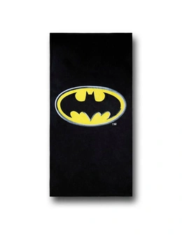 Batman Symbol Black Beach Towel