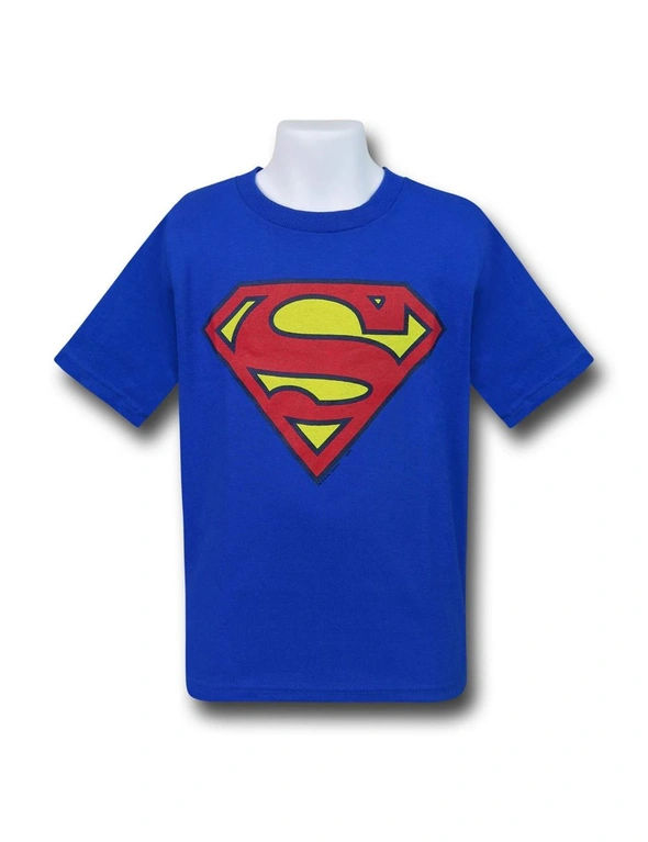 Superman Kids Royal Blue Symbol T-Shirt, hi-res image number null