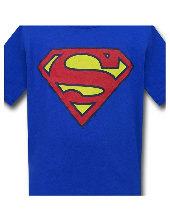 Superman Kids Royal Blue Symbol T-Shirt, hi-res image number null