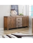 Buffet Sideboard in Chocolate Colour - Solid Acacia Wooden Frame Storage Cabinet with Drawers, hi-res