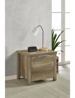 Bedside Table 2 drawers  Storage Table Night Stand MDF in Oak
