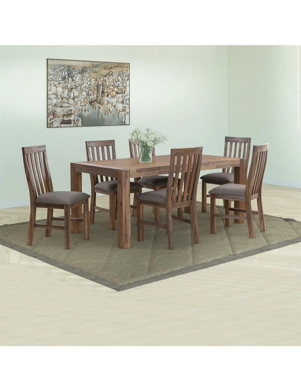 7 Pieces Dining Set Chocolate Colour, hi-res image number null