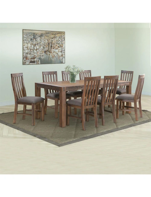 9 Pieces Dining Set Chocolate Colour, hi-res image number null
