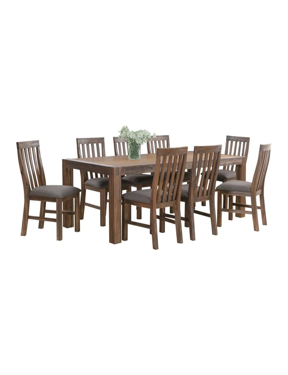 9 Pieces Dining Set Chocolate Colour, hi-res image number null