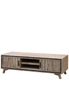TV Cabinet with 2 Storage Drawers Cabinet Solid Acacia Wooden Entertainment Unit, hi-res