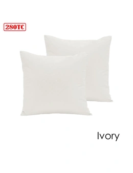 Pair of 280TC Polyester Cotton European Pillowcases