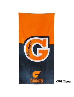 AFL Licensed Cotton Beach Towel GWS Giants