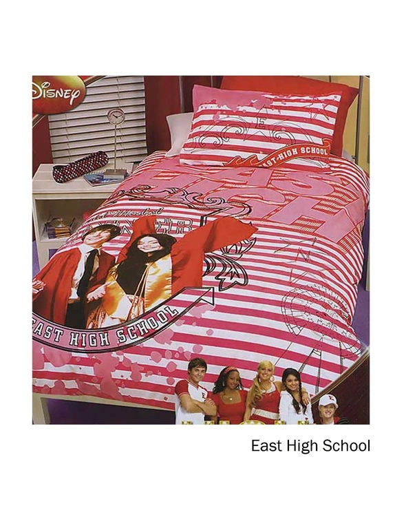 East High School Quilt Cover Set Single by Disney, hi-res image number null