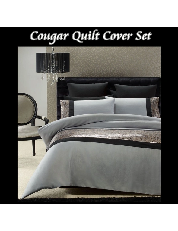 Cougar Quilt Cover Set, hi-res image number null