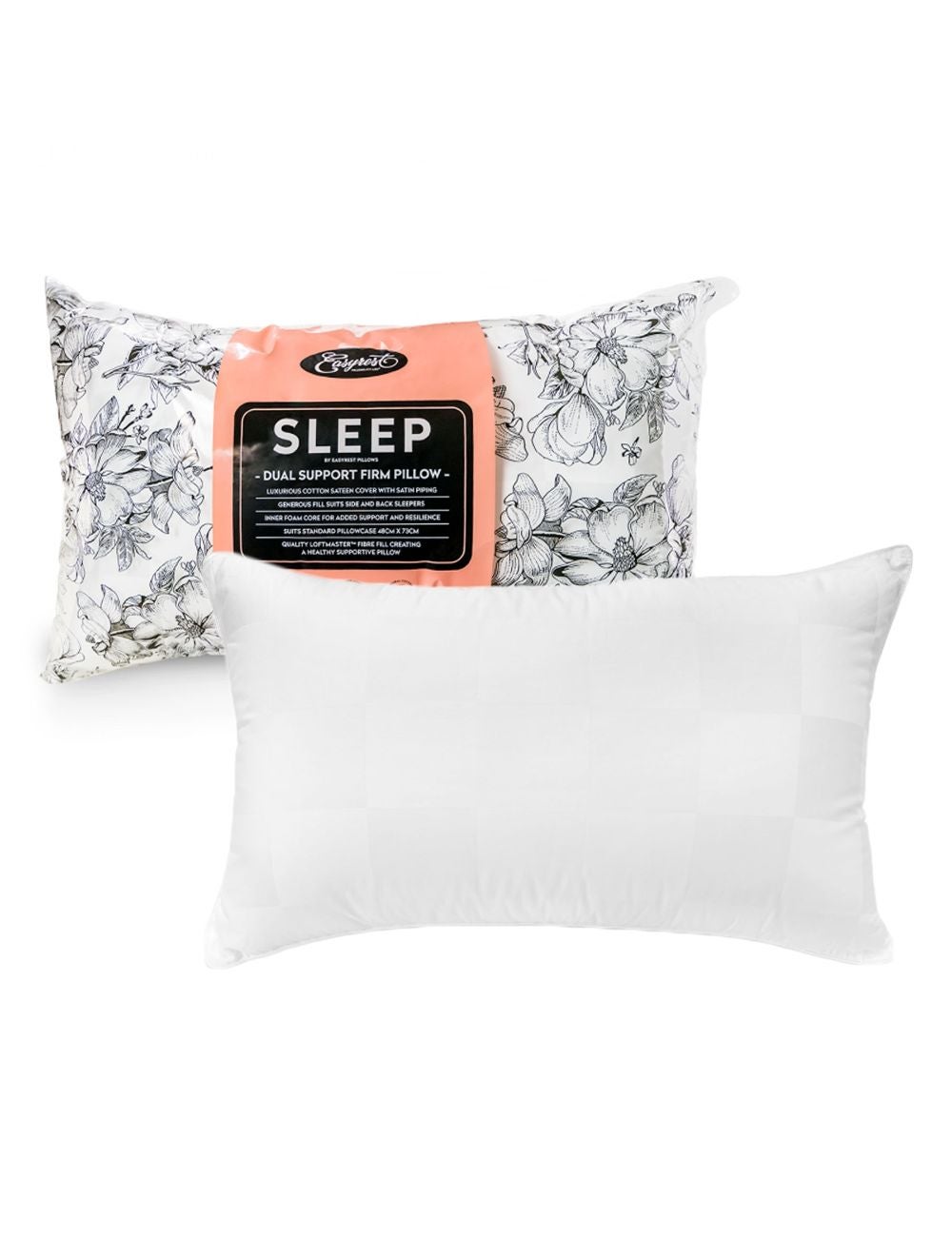 Dual clearance core pillow