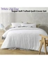 Big Sleep White Zig Zag Super Soft Tufted Quilt Cover Set, hi-res