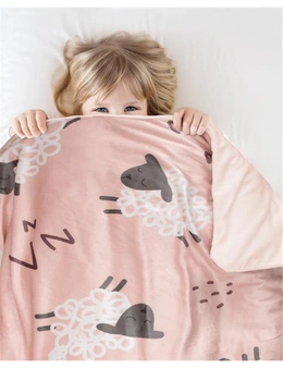 BAABAA Pink Kids Weighted Blanket 2.8kg by Jelly Bean Kids