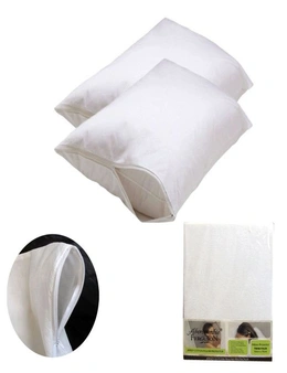 Abercrombie and Ferguson Twin Pack Jersey Cotton Pillow Protectors 50 x 75 cm