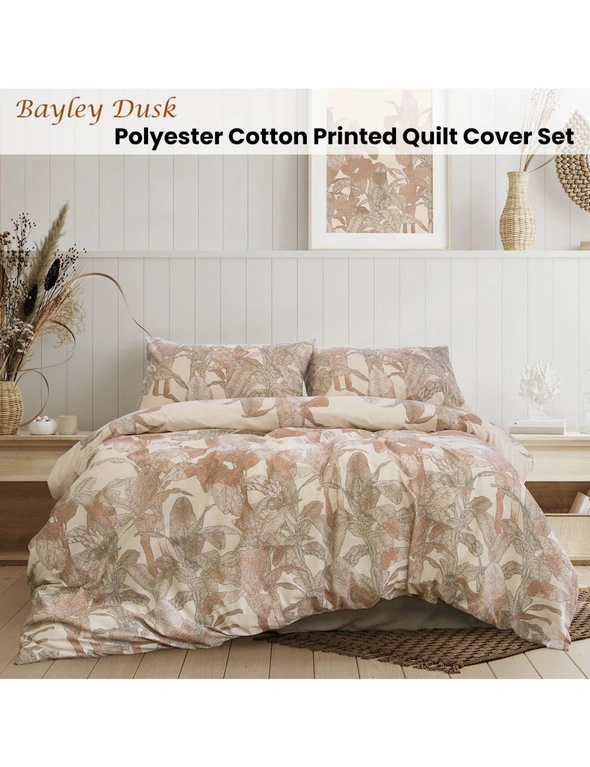 Ardor Bayley Dusk Printed Quilt Cover Set, hi-res image number null