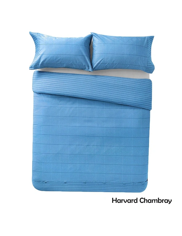Harvard Chambray Quilt Cover Set by Apartmento, hi-res image number null