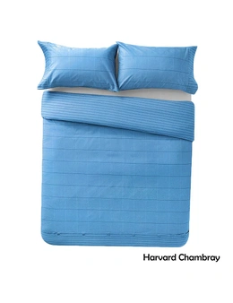 Harvard Chambray Quilt Cover Set by Apartmento