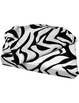 Shangri-La Printed Faux Fur White Tiger Quilt Cover Set