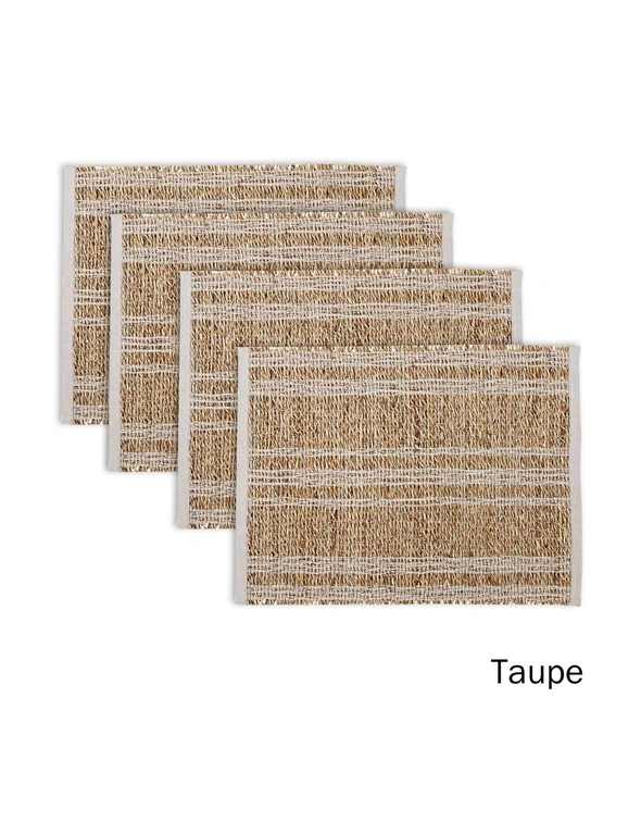 Set of 4 Loma Woven Table Placemats by Ladelle, hi-res image number null