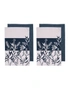 Ladelle Set of 4 Homespun Flower Cotton Kitchen Tea Towels 50 x 70 cm, hi-res