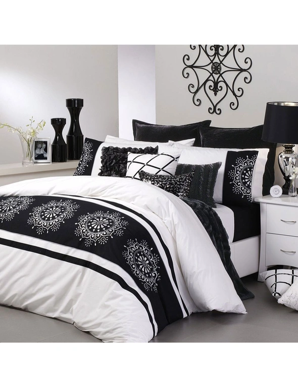 Bolero White Quilt Cover Set by Platinum Collection, hi-res image number null
