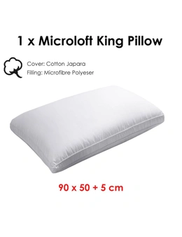 Microloft Cotton Cover King Pillow by Jason