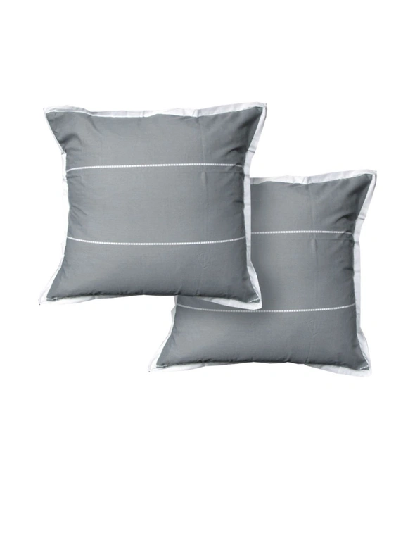 Jason Pair of Calista Granite European Pillowcases 65 x 65cm, hi-res image number null
