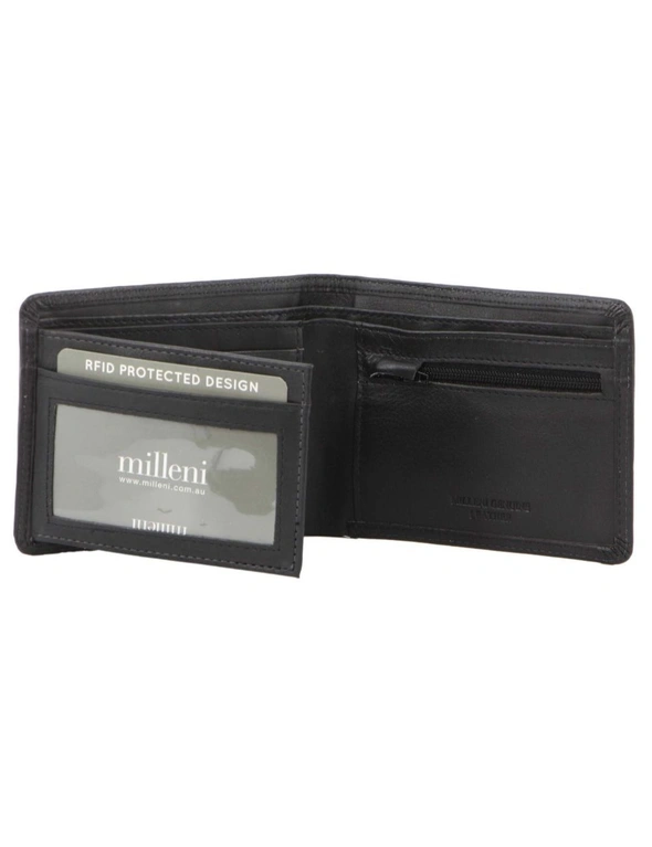 Milleni Mens Leather Bi-Fold Wallet, hi-res image number null