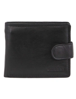 Milleni Mens Leather Bi-Fold Tab Wallet