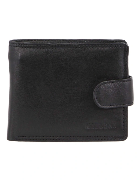 Milleni Mens Leather Bi-Fold Tab Wallet, hi-res image number null