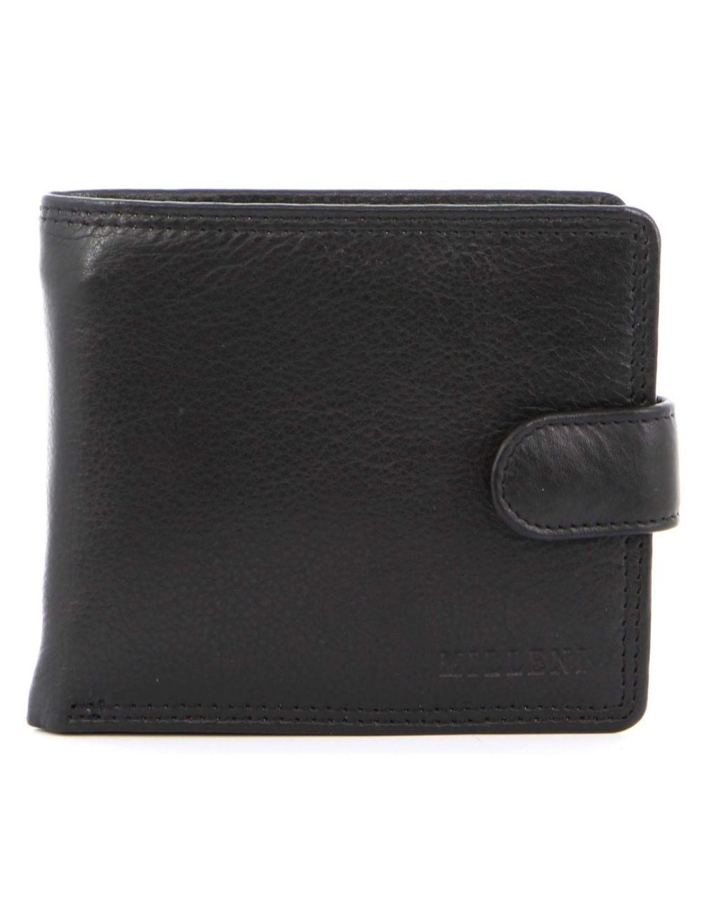 Milleni Mens Leather Bi-Fold Tab Wallet | Rockmans