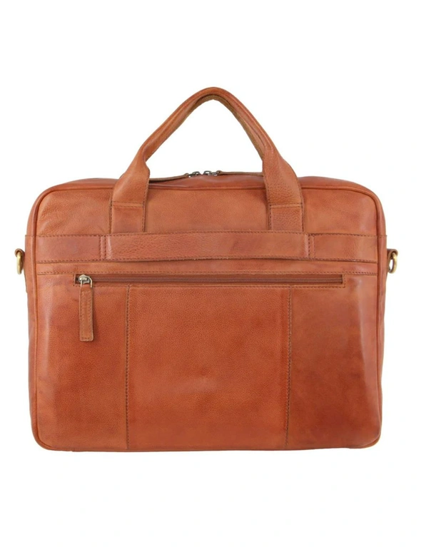 Pierre Cardin Rustic Leather Computer Bag, hi-res image number null