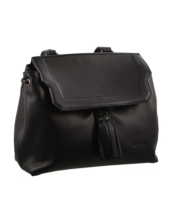 Pierre Cardin Italian Leather Ladies Drawstring Backpack, hi-res image number null