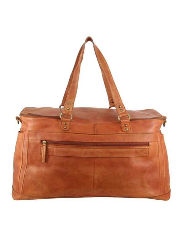 Pierre Cardin Burnished Leather Multi-Compartment Overnight Bag, hi-res image number null