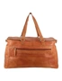 Pierre Cardin Burnished Leather Multi-Compartment Overnight Bag, hi-res